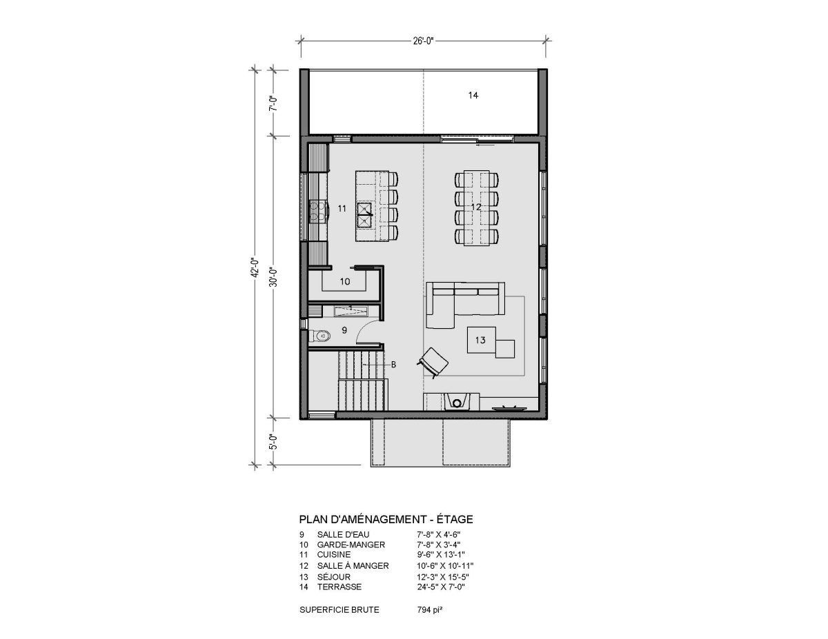 plan de maison étage Lahti