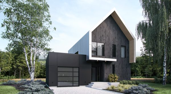 Architecture plan de maison moderne nordique scandinave