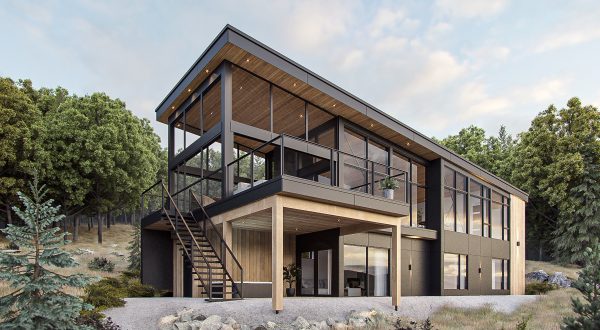 architecture plan de maison boreal chalet howard
