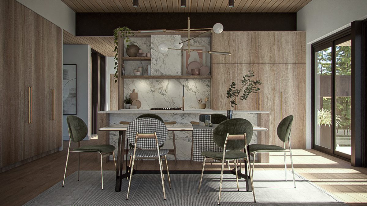 design interieur plan de maison cuisine moderne montecito